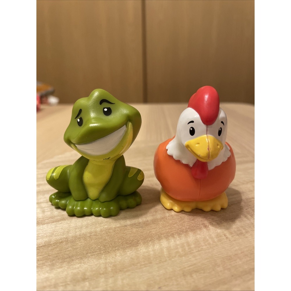 Fisher Price Little People Prince Naveen Princess & the Frog Chicken Figure Lot
